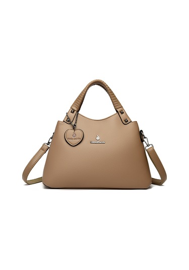 Kadın Çantası Yeni Stil El Çantası Kadın Şık Anne Gezisi Elde Taşınan Omuz Çapraz Askılı Kadın Açık Haki Ana Resim Rengi Diğer