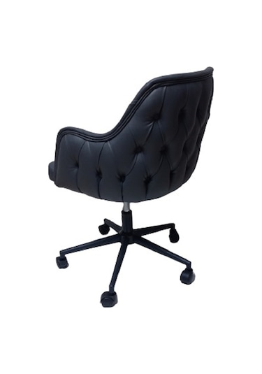 Bilgisayar ve Çalışma Koltuğu Suni Deri Krom Yıldız Ayaklı