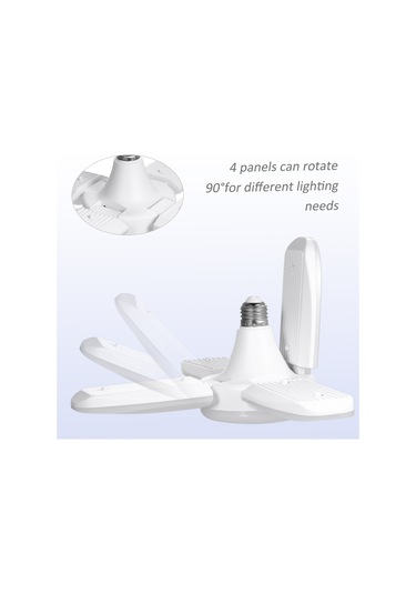 Monyee 60w Dört Bölmeli Ayarlanabilir Garaj Lambası 2 Adet , Beyaz Işık 6000-6500k , Ac 85-265v, E26/e27, 6000lm Diğer