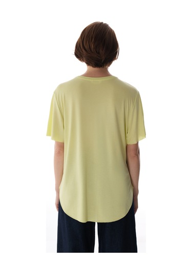 Penti Lime Yeşili Bisiklet Yaka Oversize Modal T-Shirt
