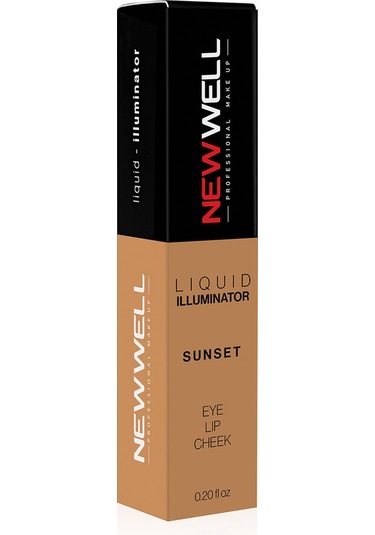 New Well Liquid Illuminator 3 İn 1 Aydınlatıcı Allık 6 ML Sunset