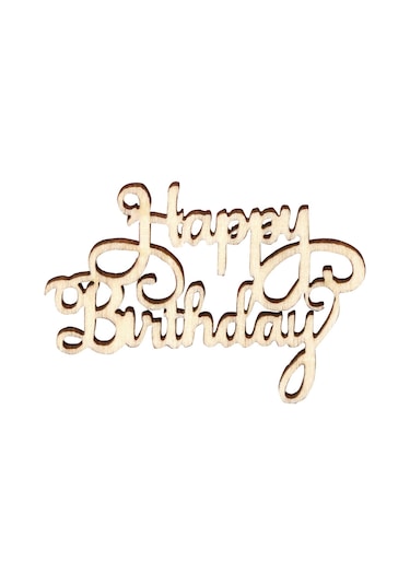 Ranyeek Ahşap Vintage "happy Birthday" Dekoratif Tabela, 15 Adet/set, Ev Ve Dış Mekan Partileri İçin Canlandıran Unsur