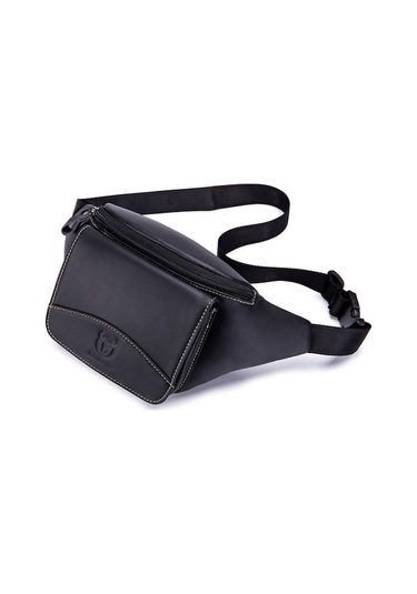 Novahub Bull Captaın Cowhide Waist Bag Large Capacity Multifunctional Wallet For Men Black Kahverengi, Kahverengi Renkli Kahverengi
