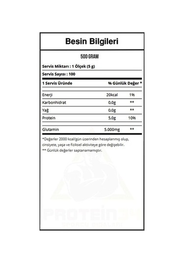 Multipower Glutamine %100 Pure L-Glutamine 500G Aromasız Glutamin