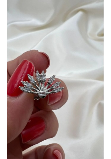 Bb Çelik Çoklu Görünümlü Badem Küpe Gümüş