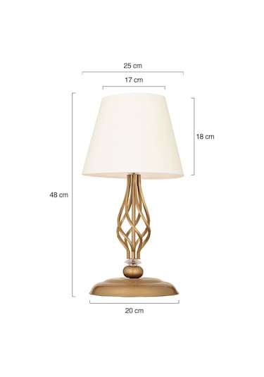 Lupin Beyaz Şapkalı Eskitme Abajur Diğer