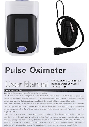 Sones Ab-80 Hassas Parmak Nabız Oksimetresi Kan Oksijen Monitörü Mor