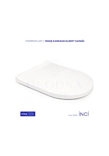 D-Form İnci Yavaş Kapanan Klozet Kapağı