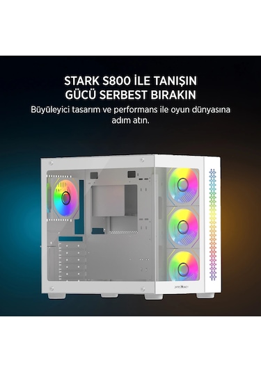 James Donkey Stark S800 4x Argb Whıte Kasa 750w