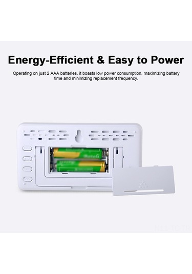 Skycity 1206s Ekranlı Ev Ofis Isı Nem Ölçer: Saat/tarih Gösterimi, Alarm Ve Saatlik Hatırlatıcı, Arka Işık Ve Pil Dahil