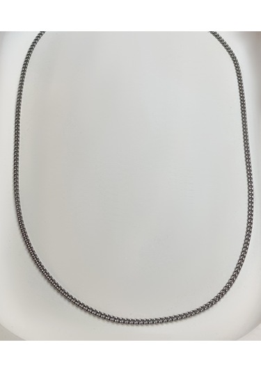 Erkek 2 Mm Çelik Zincir Kolye Silver