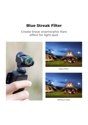K&f Concept Magnetic Blue Streak Filter Djı Osmo Pocket 3 Combo