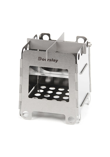 Maiyame Küçük Boy Taşınabilir Odun Ocağı, Çelik, Klipsli Ayaklı, Bisiklet Turu Ve Kamp İçin, Ws007 Modeli Çok Renkli