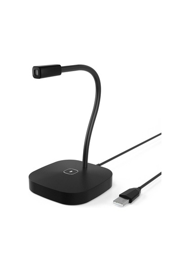 Mufunye Masaüstü Bilgisayar Mikrofonu Usb Kablolu Mikrofon 360 Derece Çok Yönlü Kondenser Mikrofonu Sessize