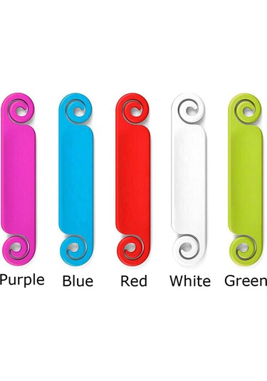 Yuntech01 50 Adet Çok Renkli Kablolu Etiket Seti - Islak Kalemle Yazılabilir, Ev Ve Ofis Kablolarını Düzenle, 5 Renge Ayrılmış Plastik Etiketler