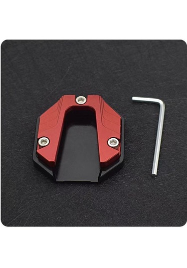 Kırmızı Alüminyum Alaşım Genişletilmiş Tek Ayak Dayanağı Pedi, Elektrikli Araçlar, Motosikletler Ve Bisikletler İçin Evrensel