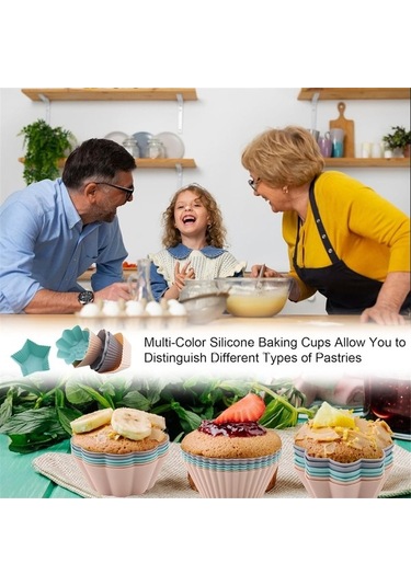 Ulzyvf Yapışmaz Silikon Muffin Kalıbı - 36'lı Paket, Pratik Ve Dayanıklı Diğer