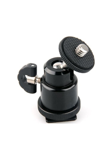 Ayex Tripod Monopod ve Hot Shoe İçin Mini Kafa Mini Ball Head