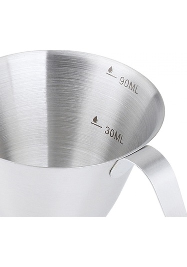Suntek Ölçekli Espresso Ölçüm Kabı Mutfak Aletleri Çay 100ml Gümüş