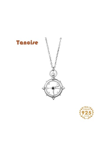 Tancise S925 Gümüş Lüks Kişilik Kolye Kolye Kadın Klasik Gelgit Kolye