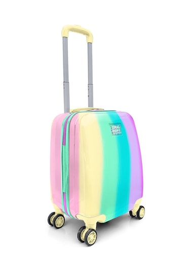 Coral High Renkli Çizgili Mini Kabin Boy Valiz 40cm 16786