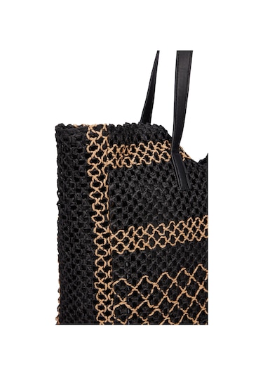 Pierre Cardin Kadın Hasır Omuz Çantası 05pc25y1502 Siyah