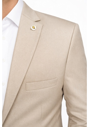Plus Scorpion Erkek Blazer Ceket Twill Dokuma Likralı Notch Yaka 1 Düğmeli Çift Yırtmaçlı Slim Fit Camel Plus Scorpion Erkek Blazer Ceket Twill Dokuma Likralı Notch Yaka 1 Düğmeli Çift Yırtmaçlı Slim Fit Camel