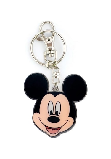 Mickey 2 Faces Pewter Anahtarlık