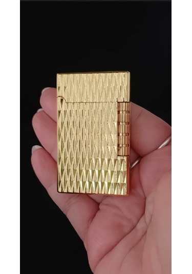 Gold Kaplama Klasik Tetikli Lüks Hediyelik Çakmak Çok Renkli