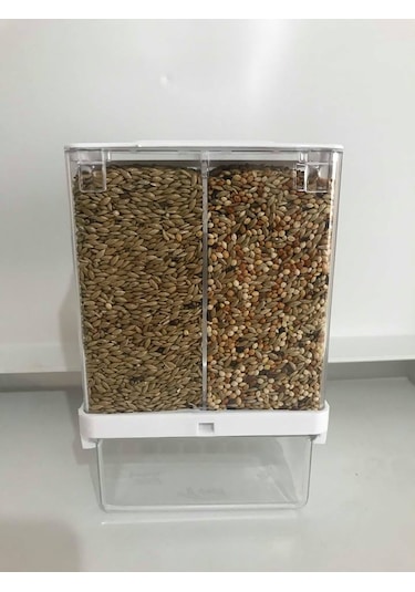 10 Adet T-Pet Akıllı Yemlik İkiye Bölünebilir Geniş Kabuk Hazneli