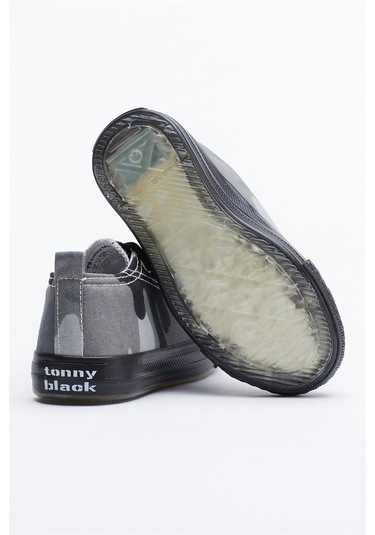 Rahat Kalıp Işıklı Bağcıklı Çocuk Unisex Siyah Yeşil Spor Ayakkabı Tb998-3 Siyah Yeşil