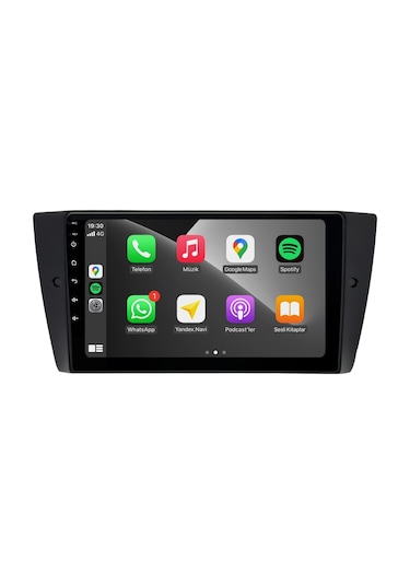 BMW 3 SERİSİ E90 E91 E92 E93  MULTİMEDYA CARPLAY 9 İNC HD IPS EKRAN 4GB/64GB KAMERA HEDİYELİ