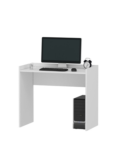 Basic Çalışma Masası - Beyaz Beyaz