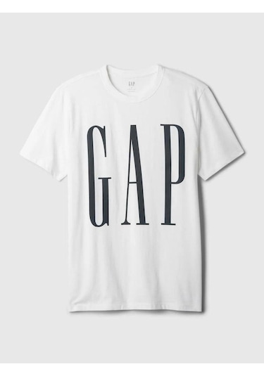 Everyday Soft Gap Logo Erkek T-shirt Beyaz-6058 Beyaz