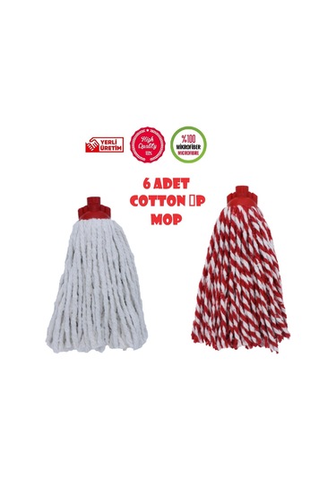 Safir Wermoplast Cotton İp Mop 6 Adet