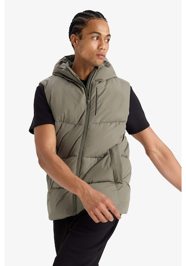 Defacto Defactofit Regular Fit Kapüşonlu Su Geçirmez Fermuarlı Şişme Yelek E9216ax25aukh422 Haki Defacto Defactofit Regular Fit Kapüşonlu Su Geçirmez Fermuarlı Şişme Yelek E9216ax25aukh422 Haki