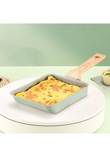 Homyl Japon Omlet Tavası Yapışmaz Tüm Soba Üstleri Yeşil