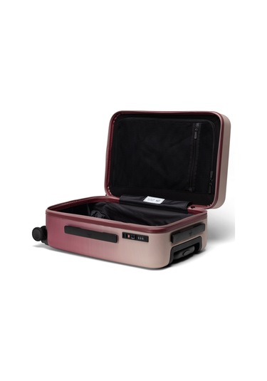 Herschel Heritage Hardshell Darbeye Dayanıklı Tekerlekli Kabin Boy Valiz 43 L Kırmızı Degrade Kırmızı