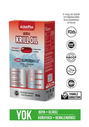 Active Plus Akrill Krill Oil 30 Softjel