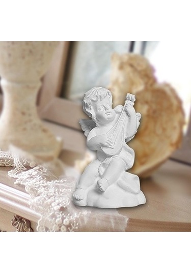 Lijinxu Küçük Melek Heykeli Reçine 3,9x3,6x6,3-cm-pipa