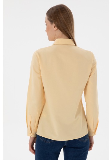 U.s. Polo Assn. Kadın Bej Gömlek Basic 50307726-vr011 Bej