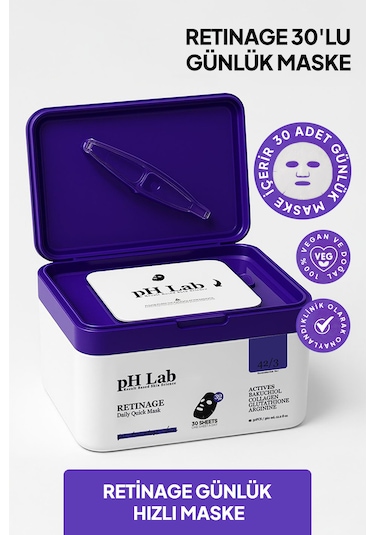 Phlab Retinage Daily Quick Günlük 30'lu Maske
