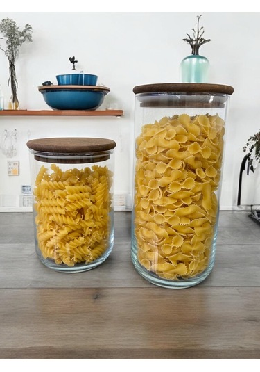 Selka Home 2 Adet Liya Cam Kavanoz