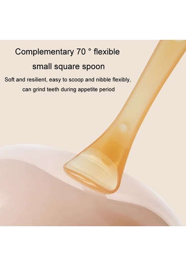 Sones Bebek Silikon Kaşık Bebek Silikon Beslenme Kaşığı Yumuşak Çocuk Sofra Takımı, Özellikler: Kutulu