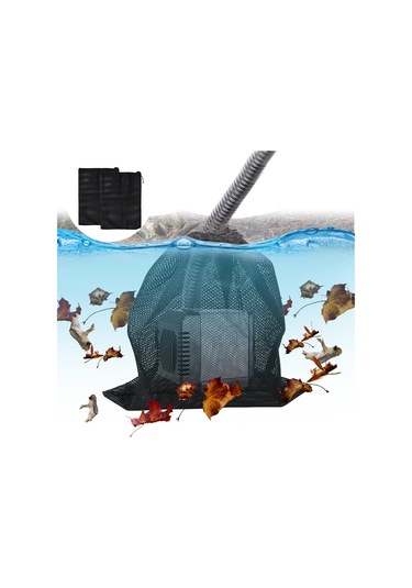 Hangfox Ev, Bahçe, Mutfak Su Pompa Filtresi 2 Adet - Polyester Malzeme, Çöp Ve Yaprakları Filtreleyerek Pompa Ömrünü Uzatır - 41x30cm