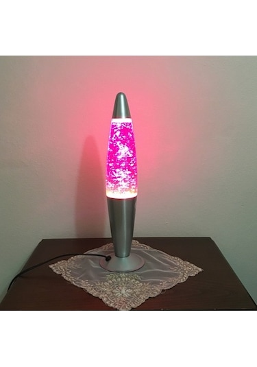 Lava Lambası -Lav Lamba Yıldızlı 6 Farklı Renk (Büyük Boy 40 Cm)