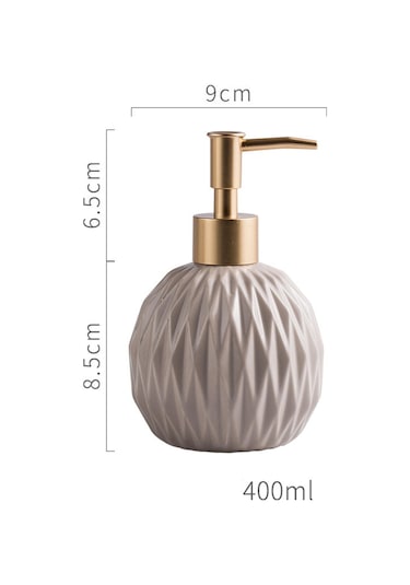 Suntek Seramik Sabunluk Ev Otel Tedarik Duş Şampuanı Bej Için