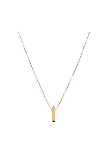 Altın Nesil - 14 Ayar İ Harfli Hayalet Zincirli Altın Kolye