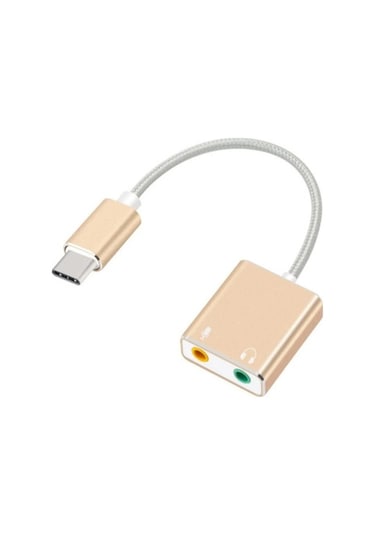 Typec Ses Kartı Type-c Sound Card Typec Mikrofon Kulaklık Ayırıcı