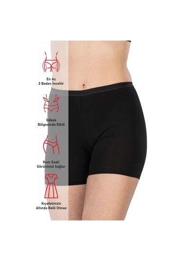 Siyah Mı Emay 1430 Modal Cotton Mini Tayt SiYAH